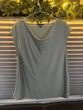 Banana Republic Sage Green Cowl Neck Cap Sleeve Tank